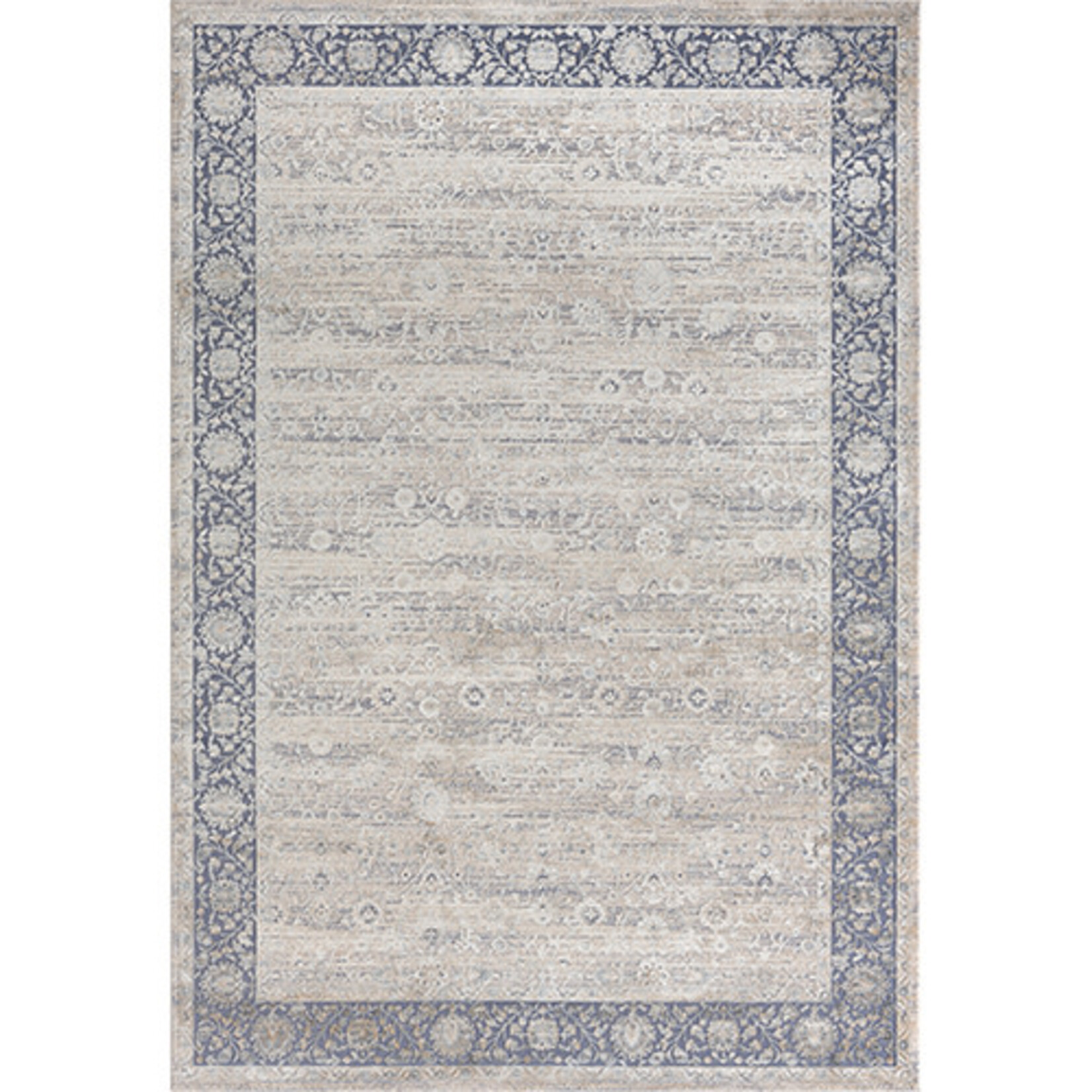 Outside The Box 9' x 12' Cheshire Viscose & Acrylic Blend Area Rug In Blue / Beige - 82406