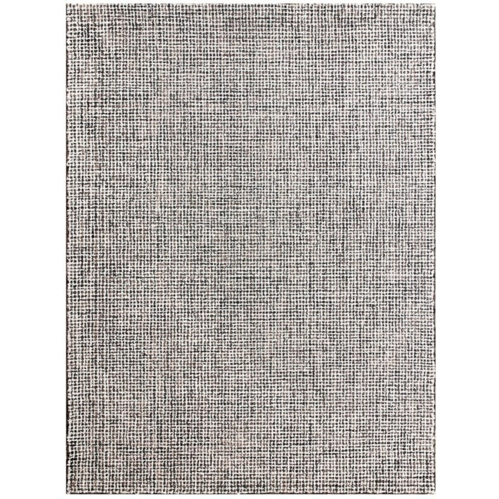 Outside The Box 9' x 12' Criss Cross 100% Wool Area Rug In Gray - 81297