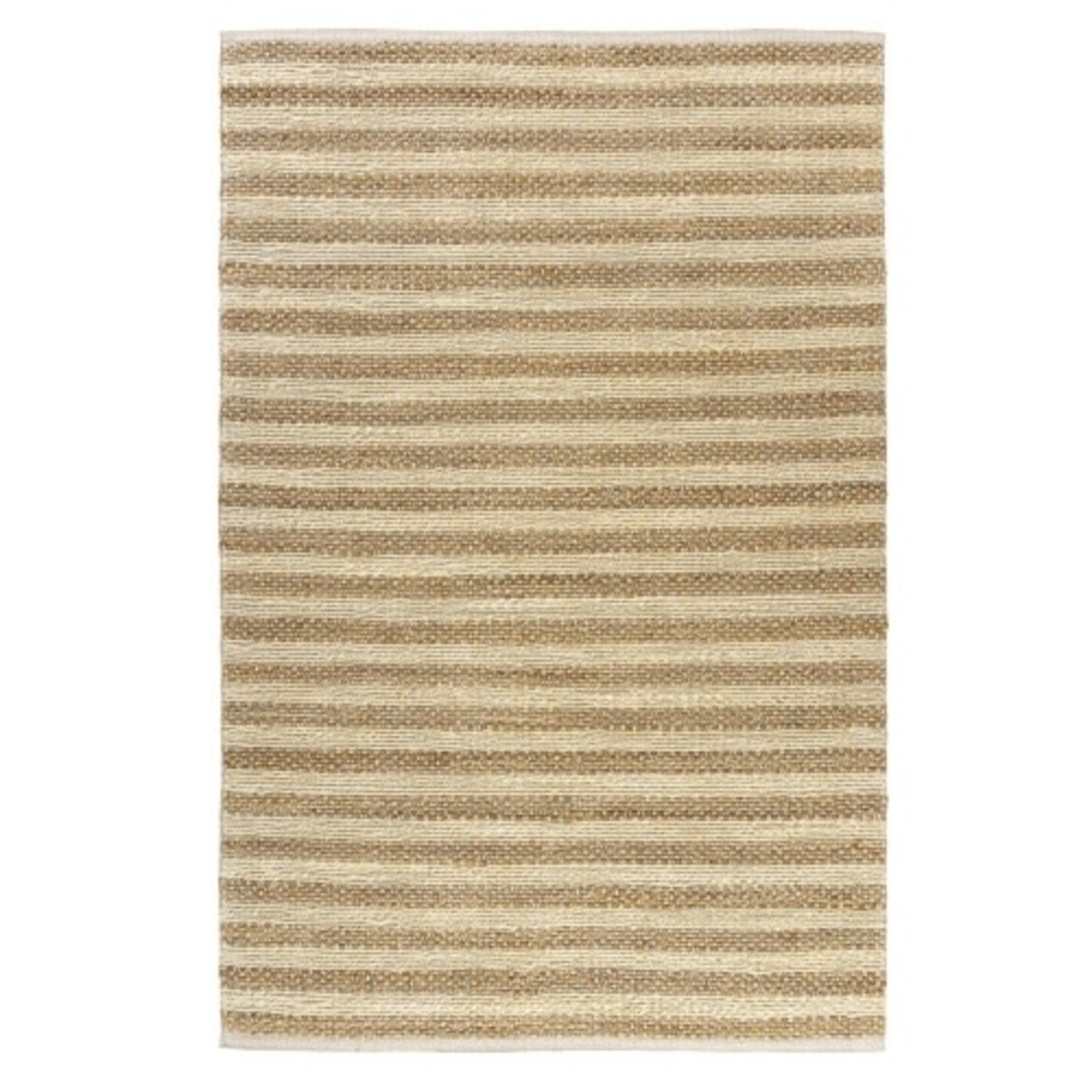 Outside The Box 9' x 12' Natural Fiber  Jute / Cotton Blend Area Rug In Bright White - 82489