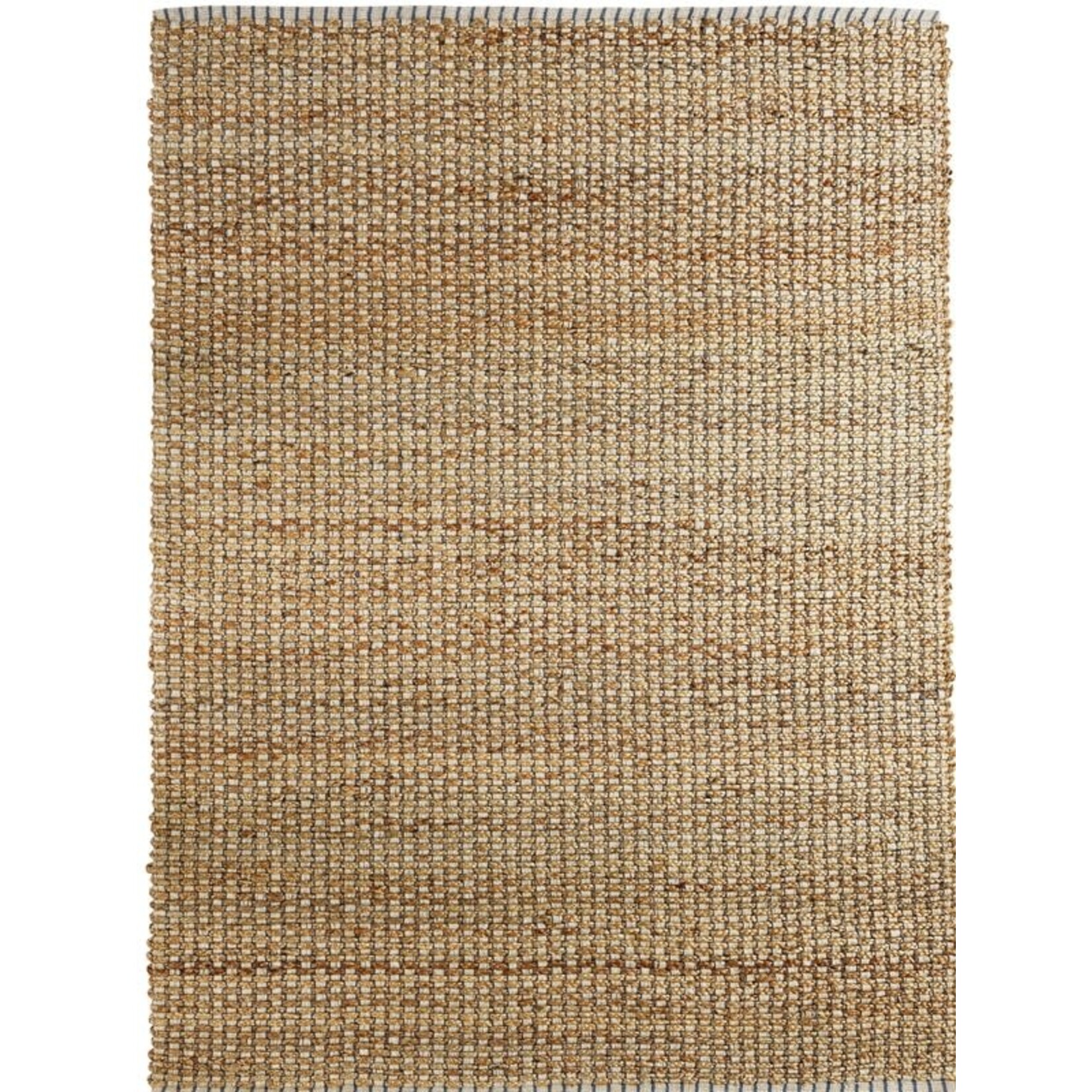 Outside The Box 9' x 12' Natural Fiber Jute / Cotton Blend Area Rug In Indigo - 03311