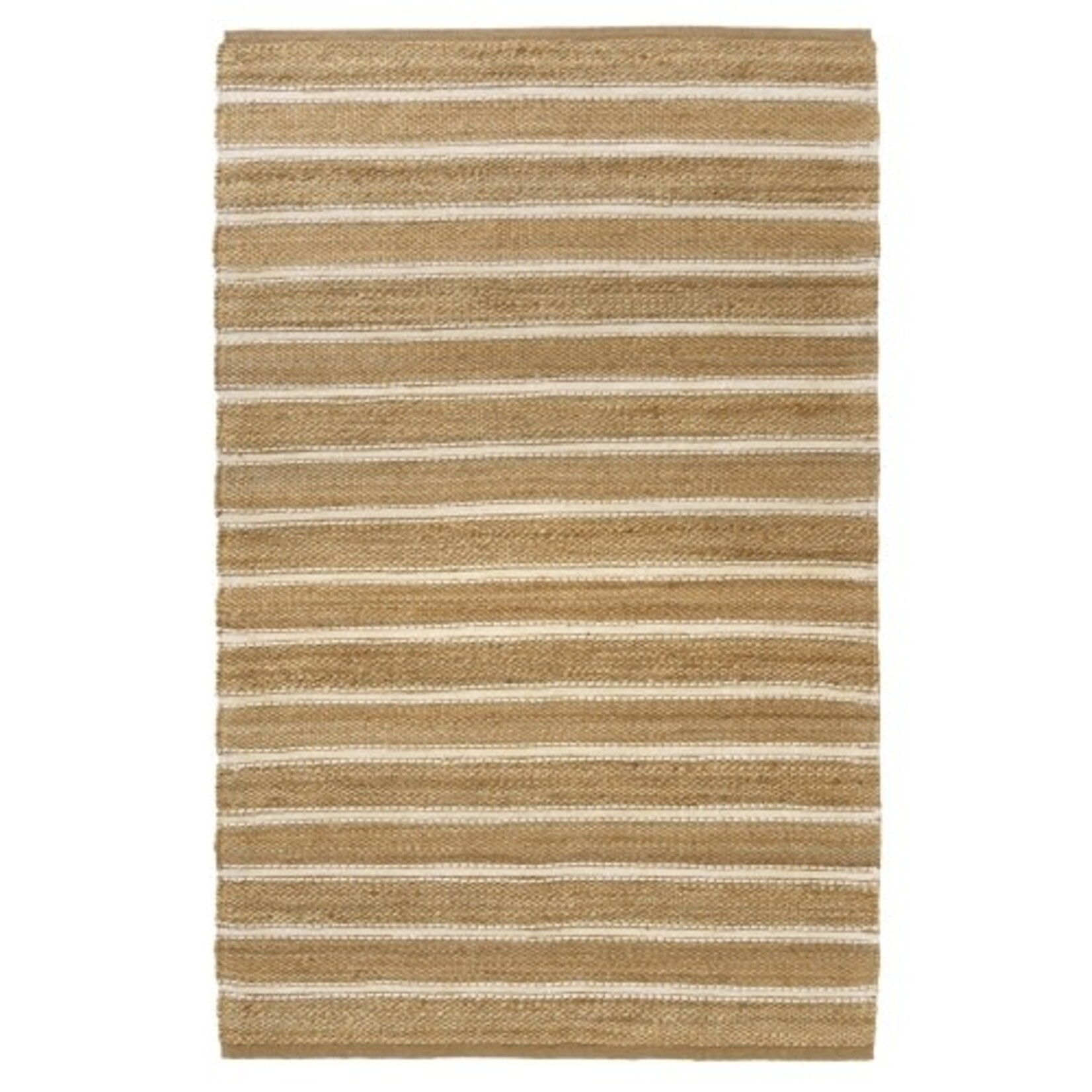 Outside The Box 9' x 12' Natural Fiber Hand Woven Jute / Cotton Blend Area Rug In Ivory - 82524