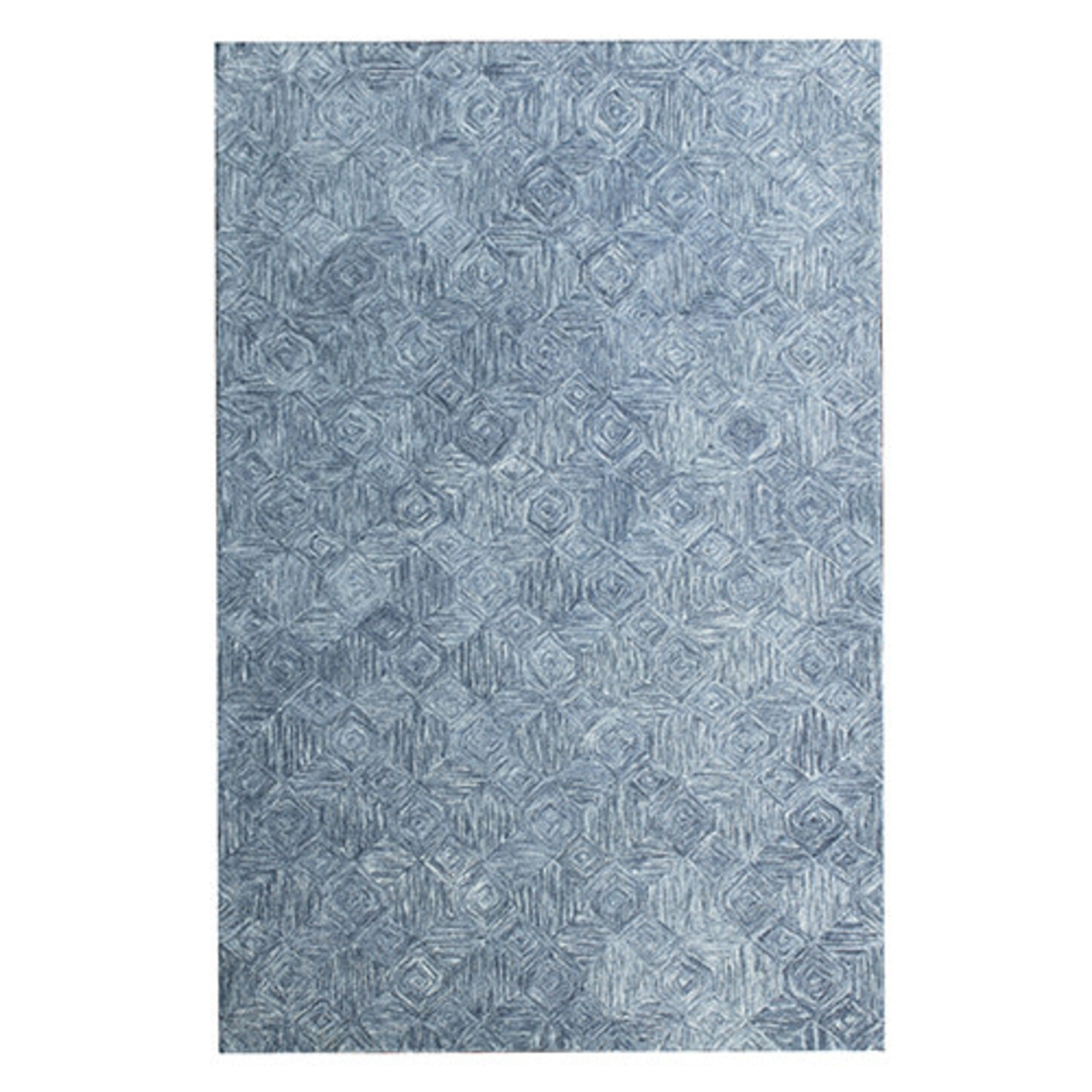 Outside The Box 9' x 12' Aurora 100% Wool Area Rug In Blue - 82383