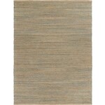 Outside The Box 9' x 12' Natural Fiber Hand-Woven Jute / Chenille Blend Area Rug In Spa Blue - 03378