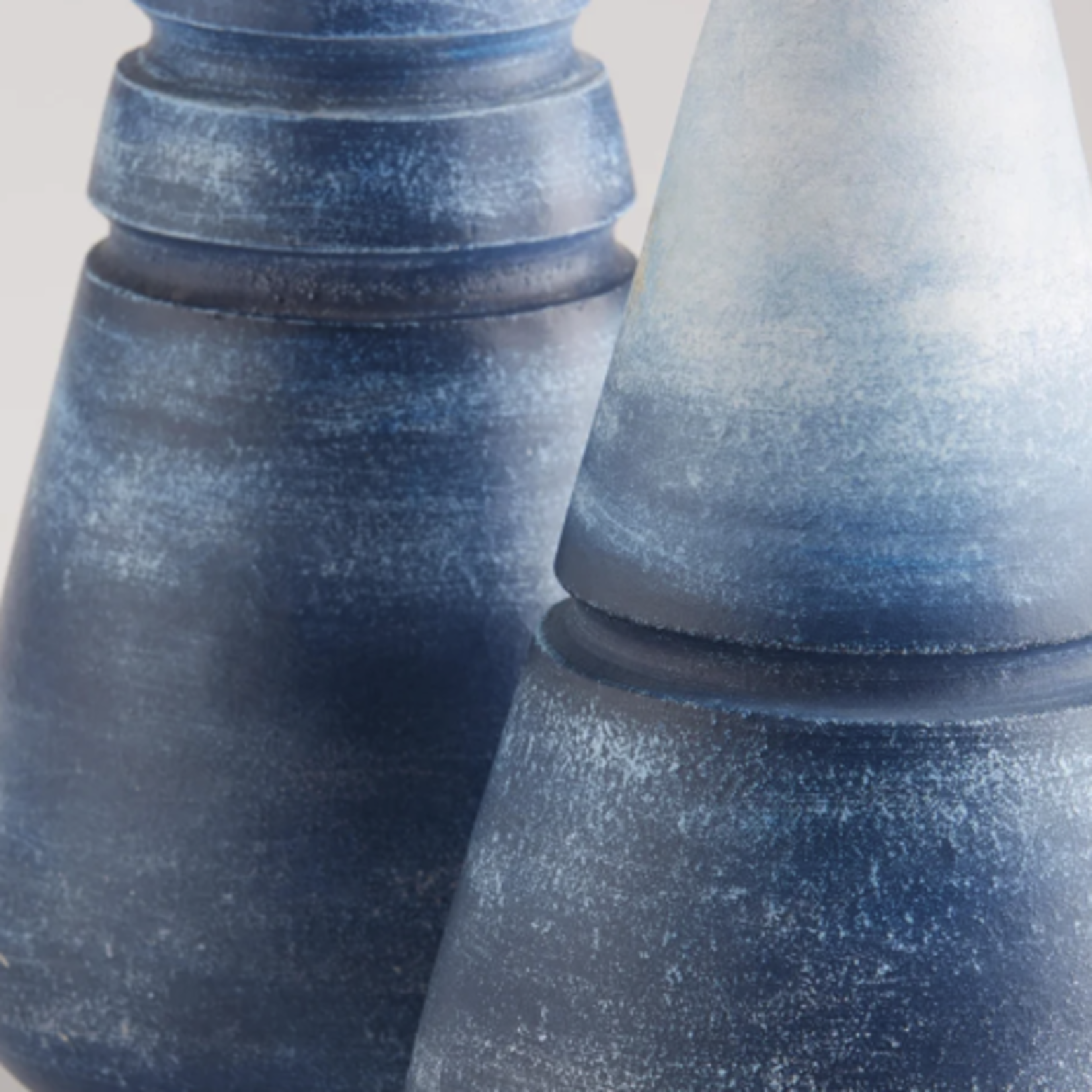 Outside The Box 15" Amarna Blue Ombre Hand-Crafted Earthenware Vase