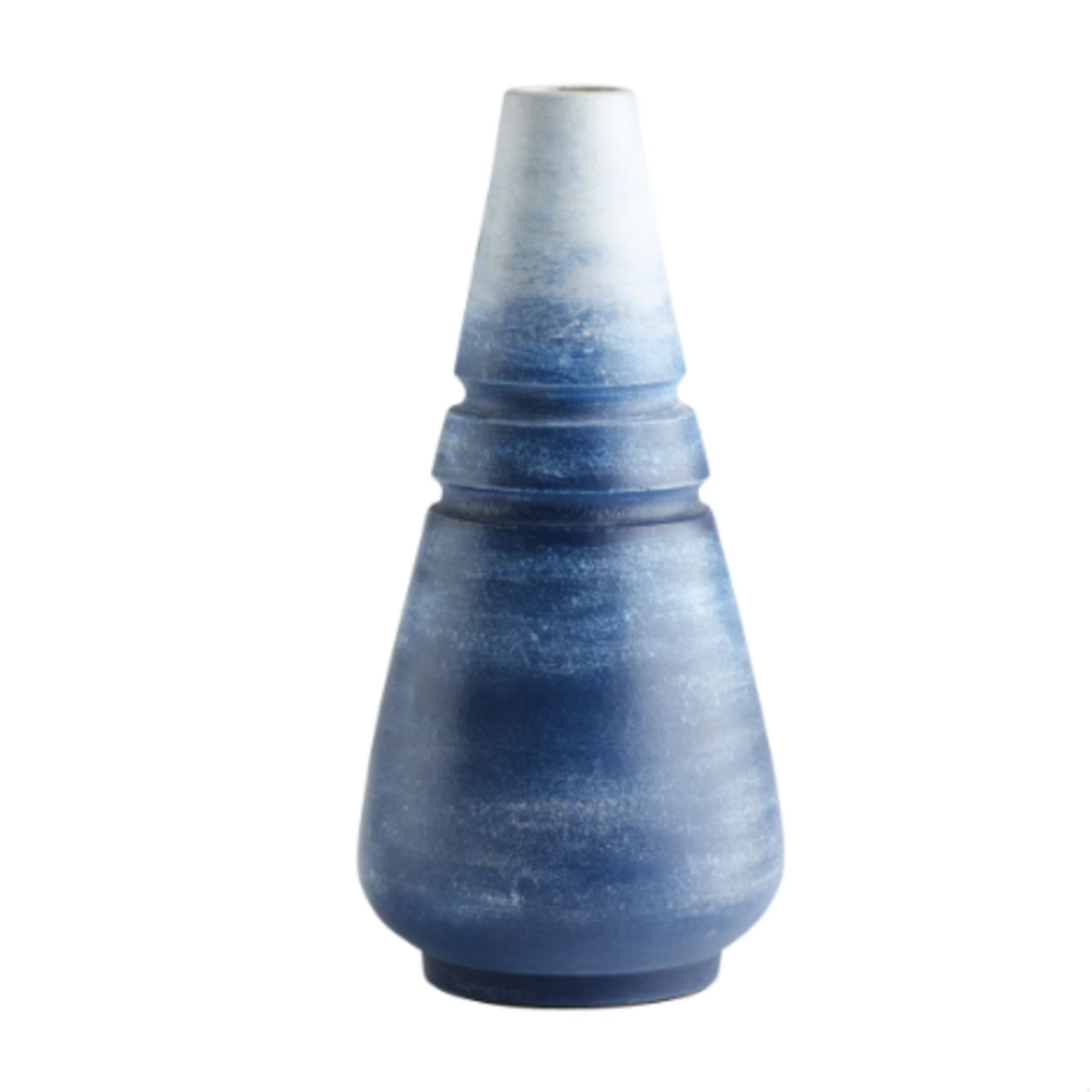 Outside The Box 19" Amarna Blue Ombre Handmade Earthenware Vase