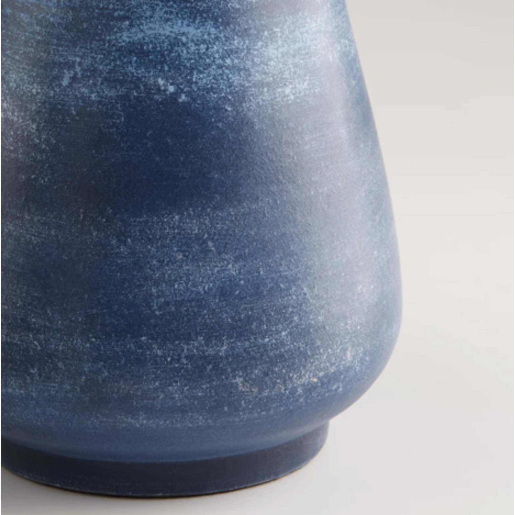 Outside The Box 19" Amarna Blue Ombre Handmade Earthenware Vase