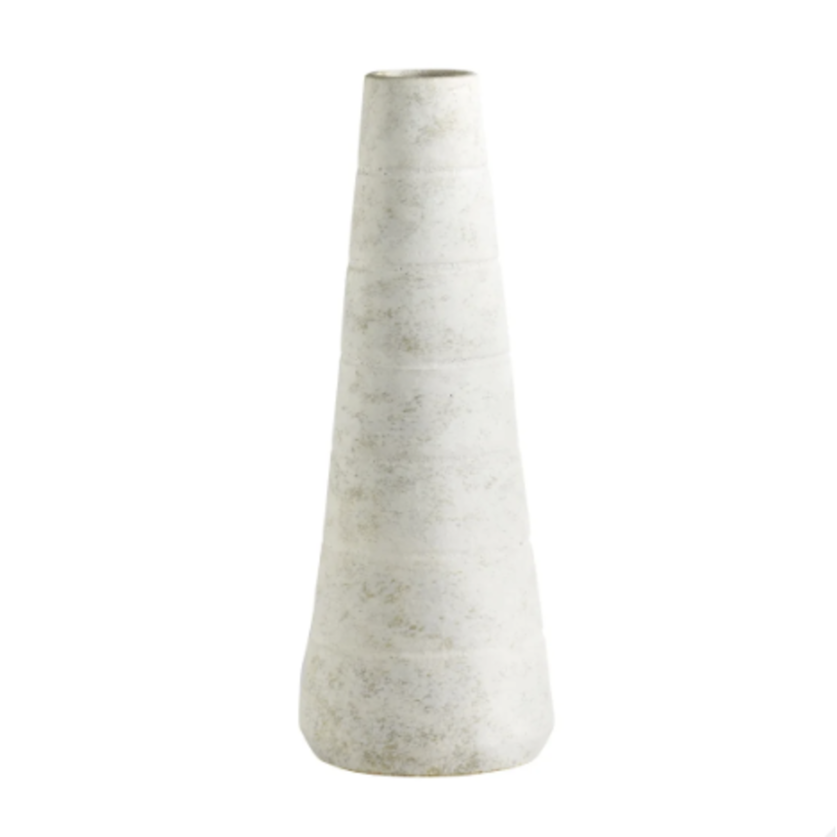 Outside The Box 20" Thera White Earthenware Ceramic Vase