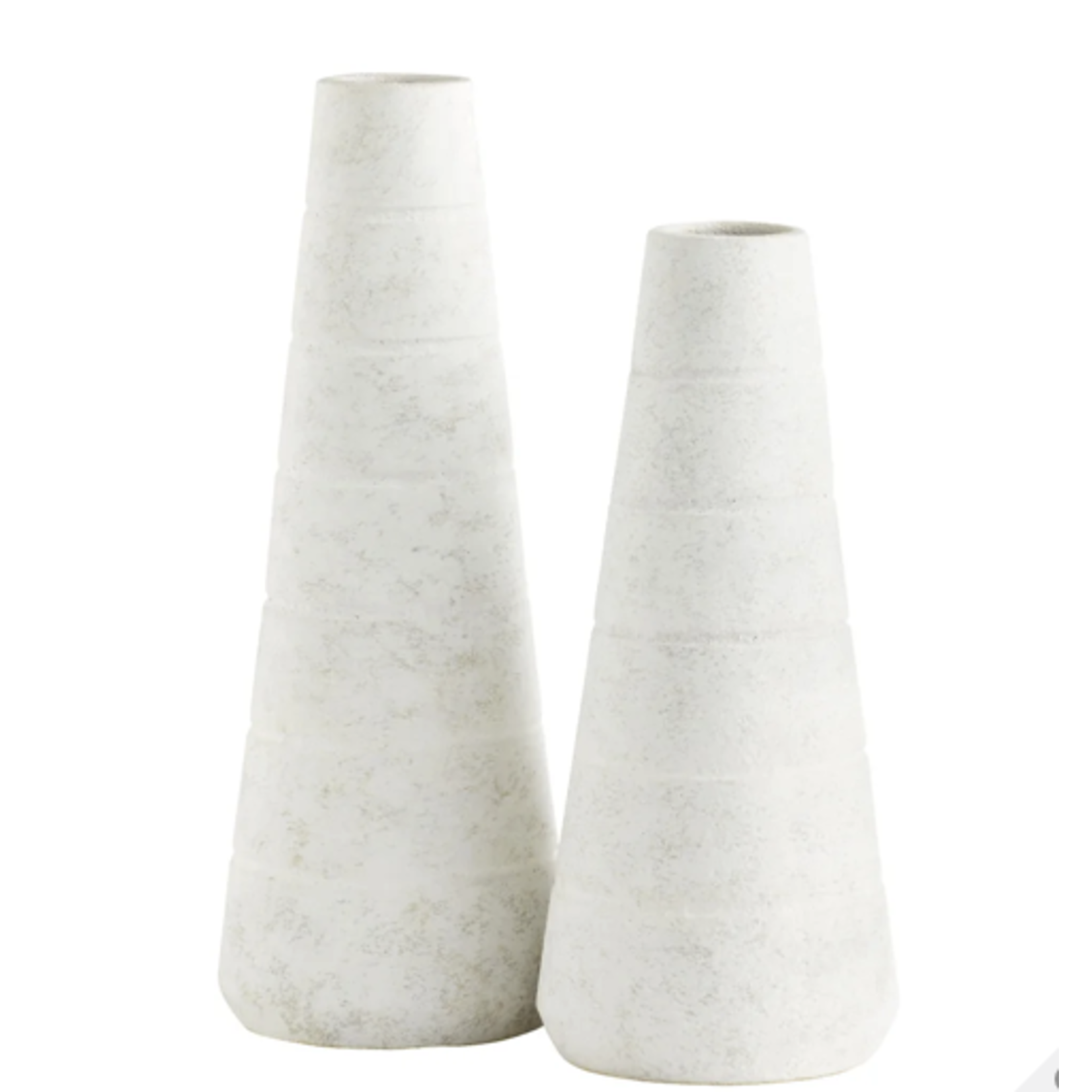 Outside The Box 20" Thera White Earthenware Ceramic Vase