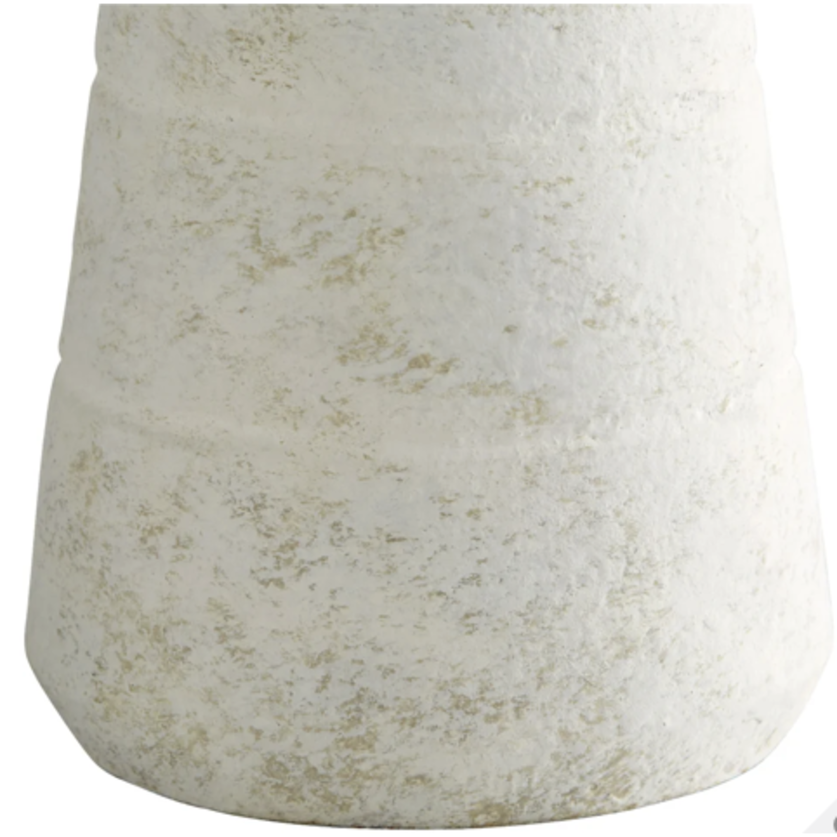 Outside The Box 20" Thera White Earthenware Ceramic Vase