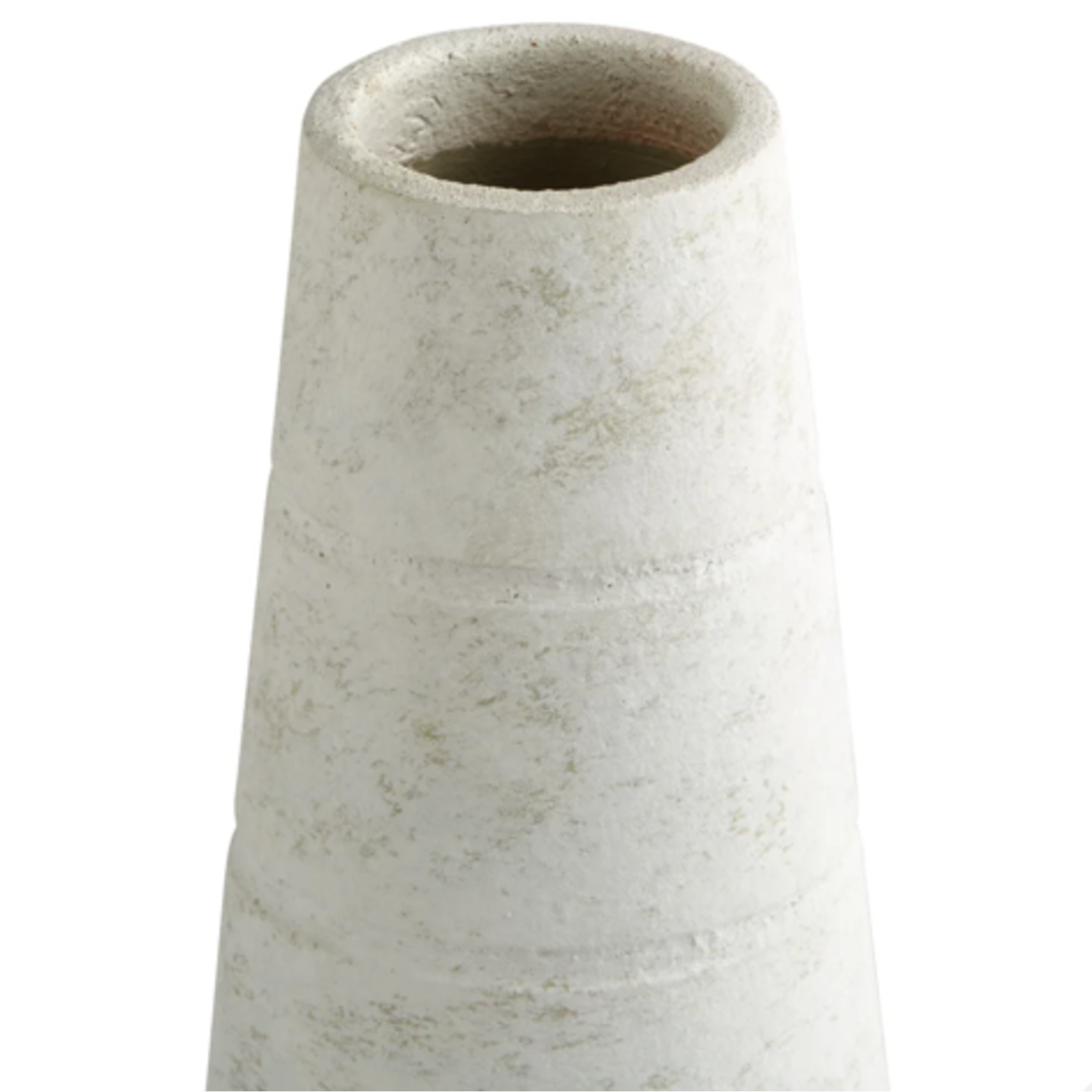 Outside The Box 17" Thera White Earthenware Ceramic Vase