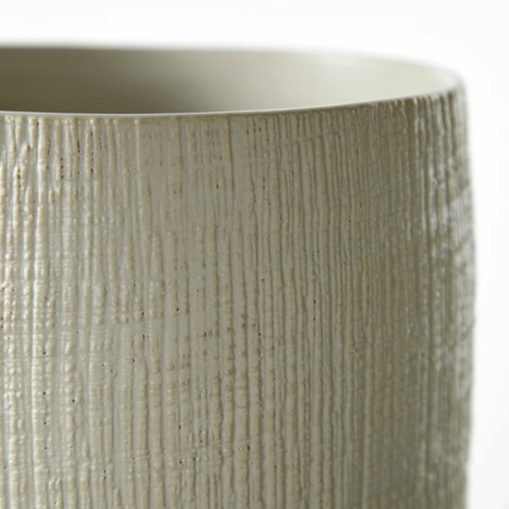 Outside The Box 21" Leela White  Artisan Crafted Ceramic Vase