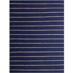 Outside The Box 9' x 12' Natural Fiber Hand-Woven Jute / Cotton Blend Area Rug In Navy - 03396