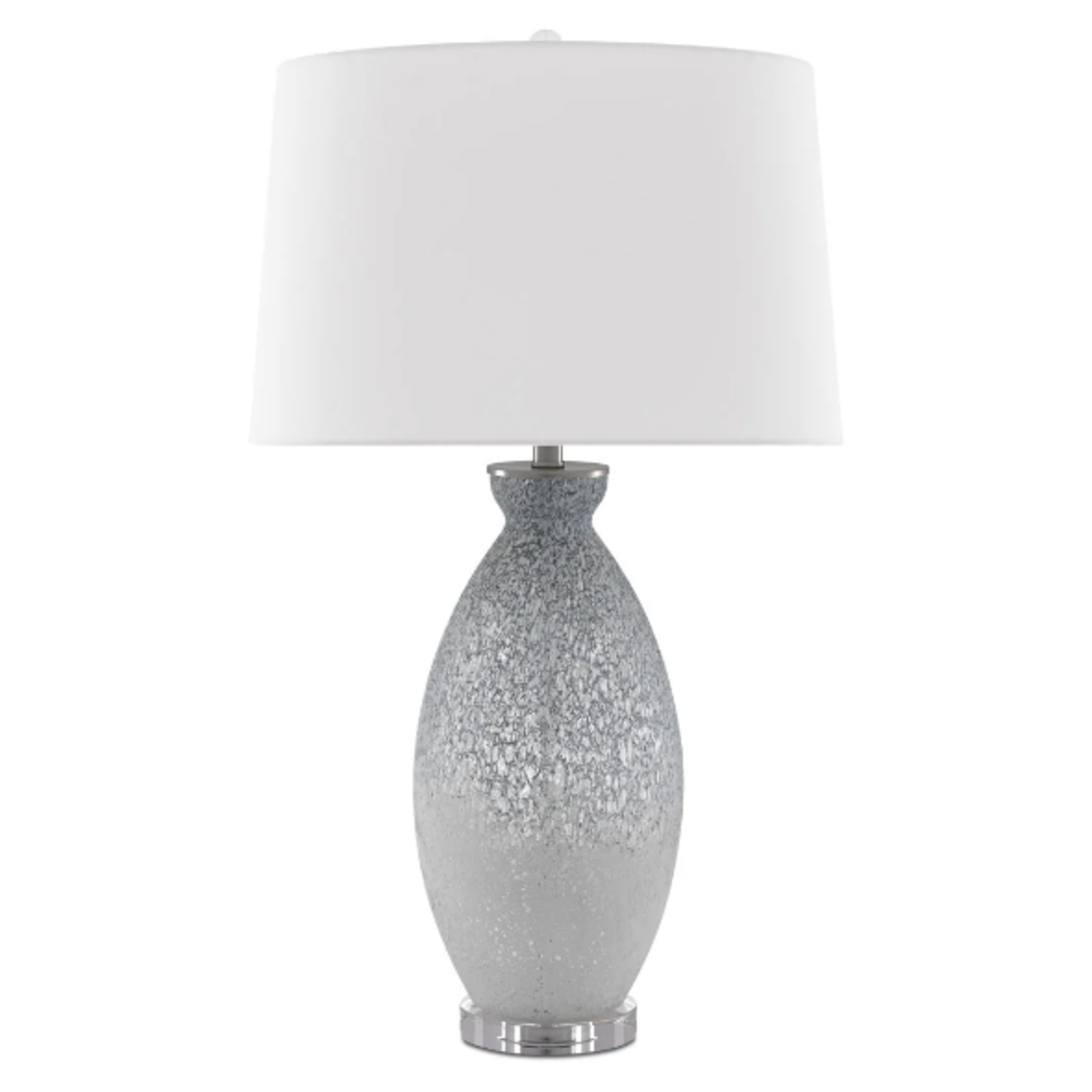 Outside The Box 33" Currey & Co Hatira Pale Blue & White Glass Table Lamp