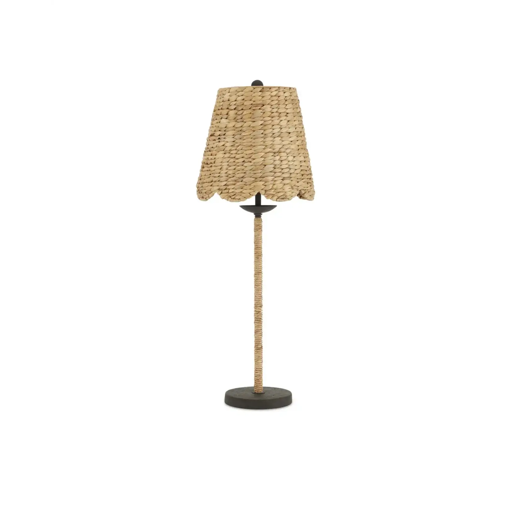 Outside The Box 34" Currey & Co Annabelle Natural Water Hyacinth Table Lamp