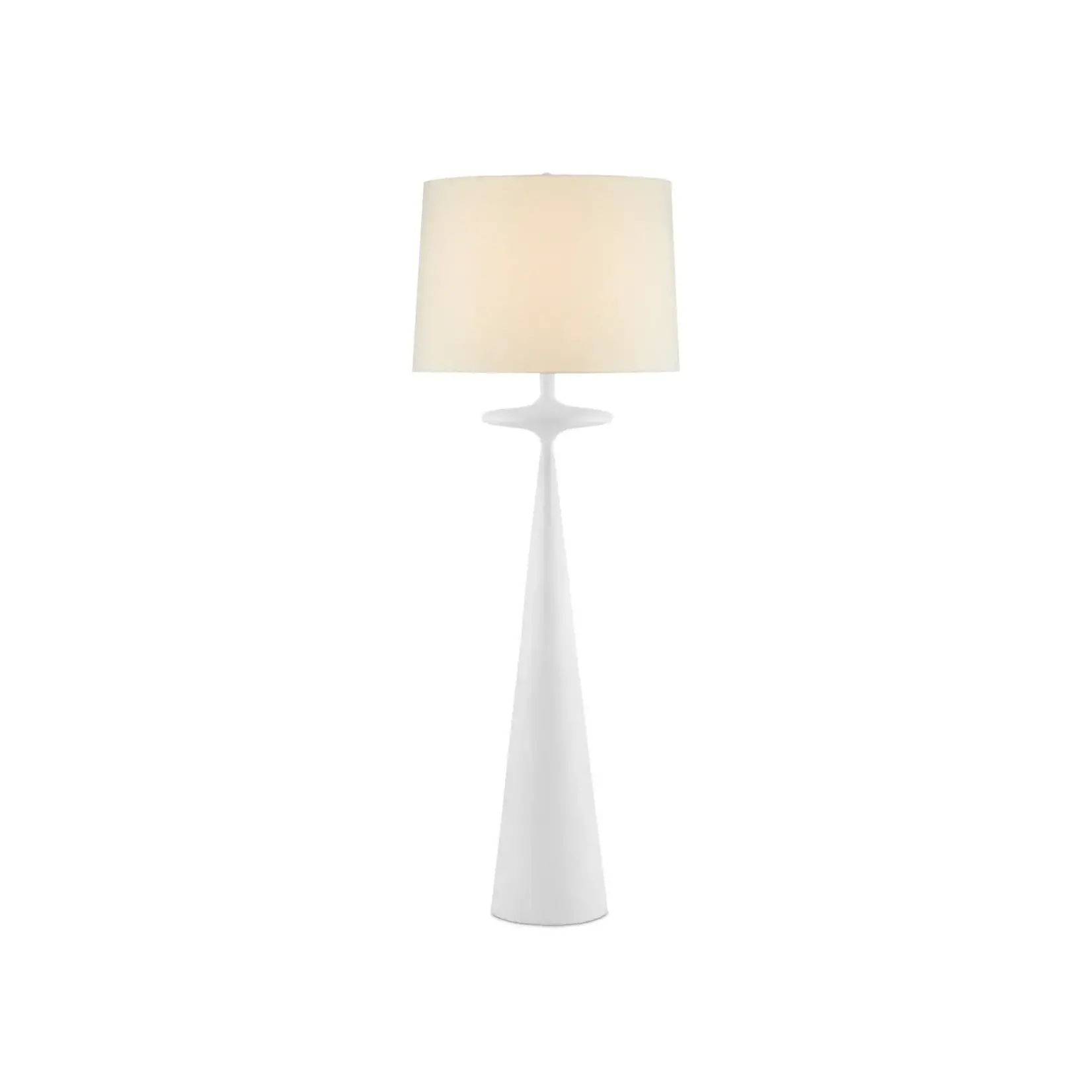 Outside The Box 67" Currey & Co Giacomo White Cast Aluminum Floor Lamp