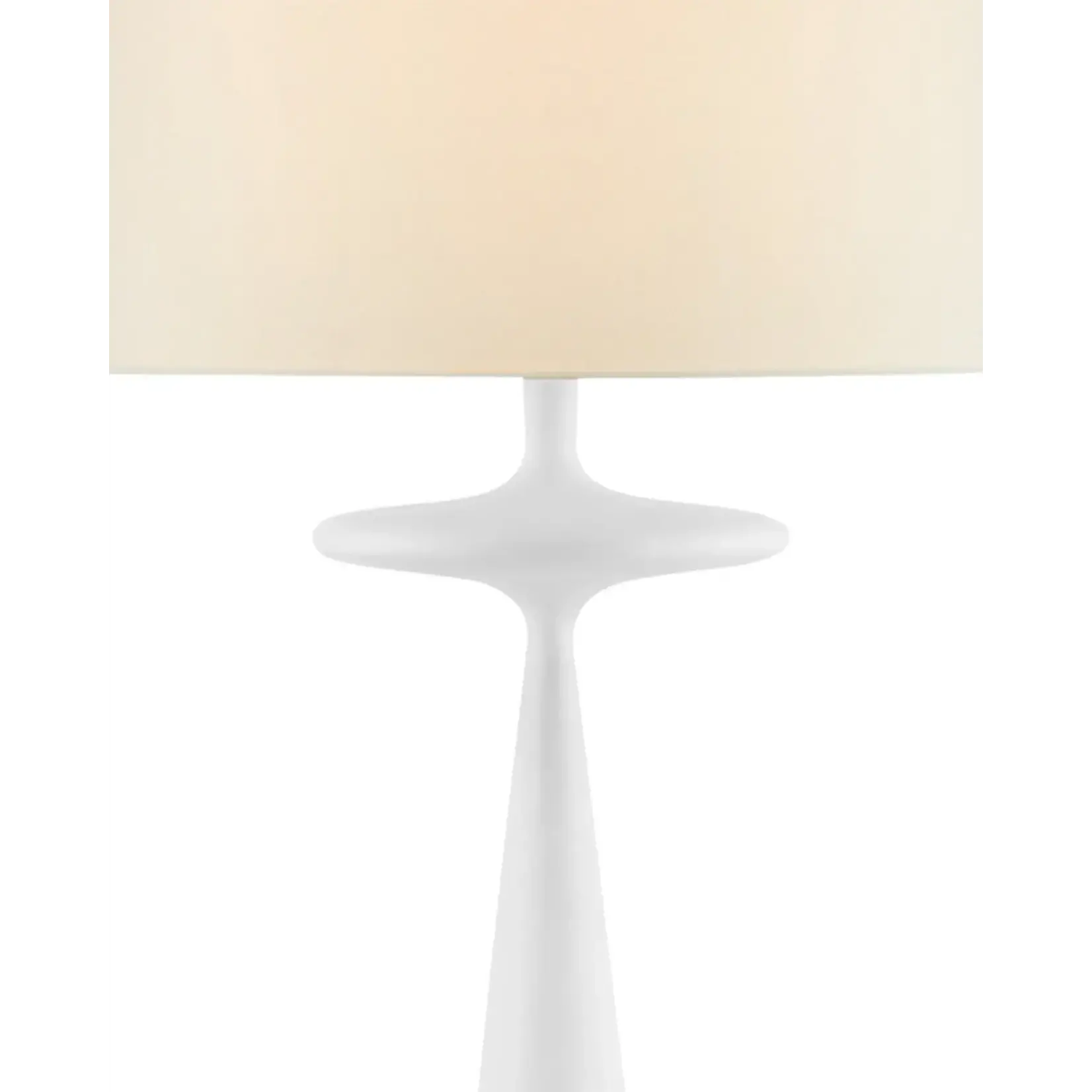 Outside The Box 67" Currey & Co Giacomo White Cast Aluminum Floor Lamp