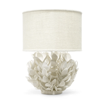 Outside The Box 30” Palecek Coco Magnolia Off-White Hand-Cut Shells Hanging Table Lamp