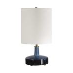 Outside The Box 23" Uttermost Abyss Blue Ceramic Table Lamp