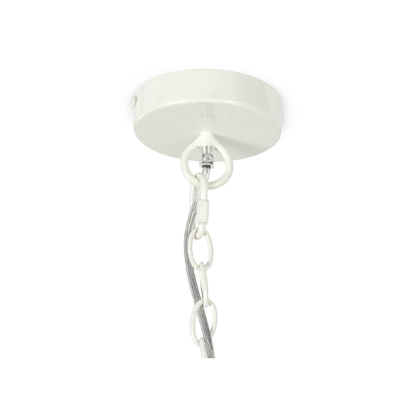 Outside The Box 24" Palecek Windblown White Wood Beads Chandelier