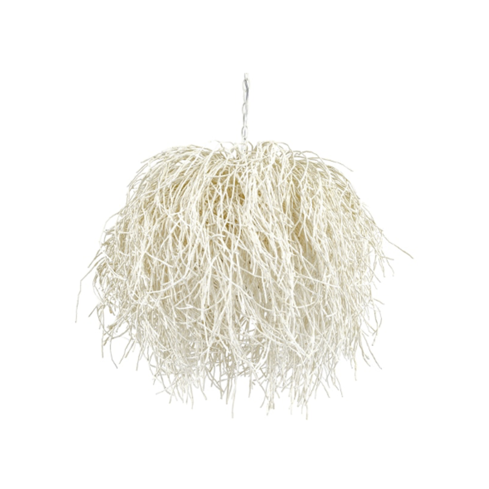 Outside The Box 24" Palecek Windblown White Wood Beads Chandelier