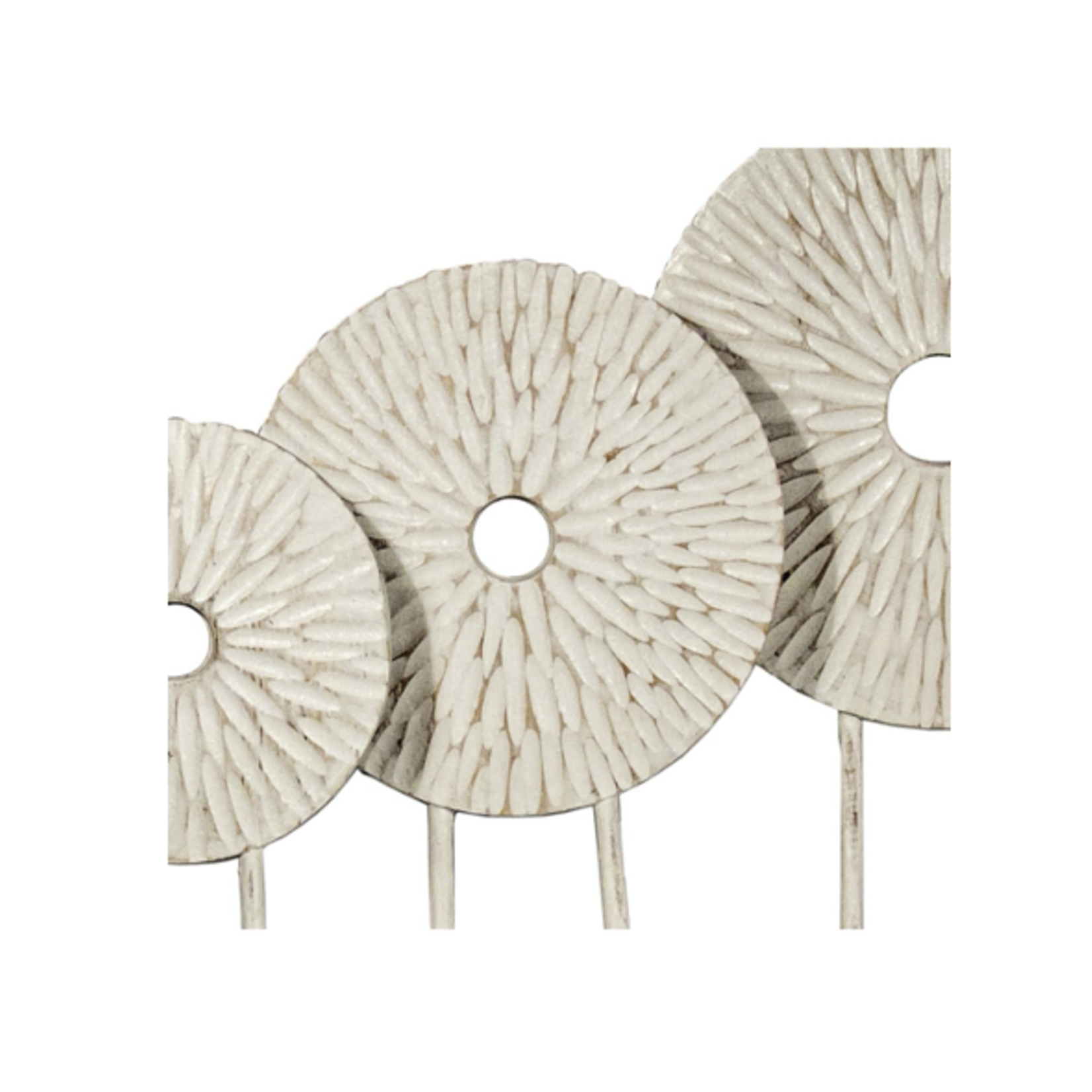 Outside The Box 17", 14" & 11" Set of 3 Sunrise White Wash Mango Wood Sculptures