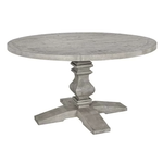 Outside The Box 55" Sagrada Light Gray Round Dining Table