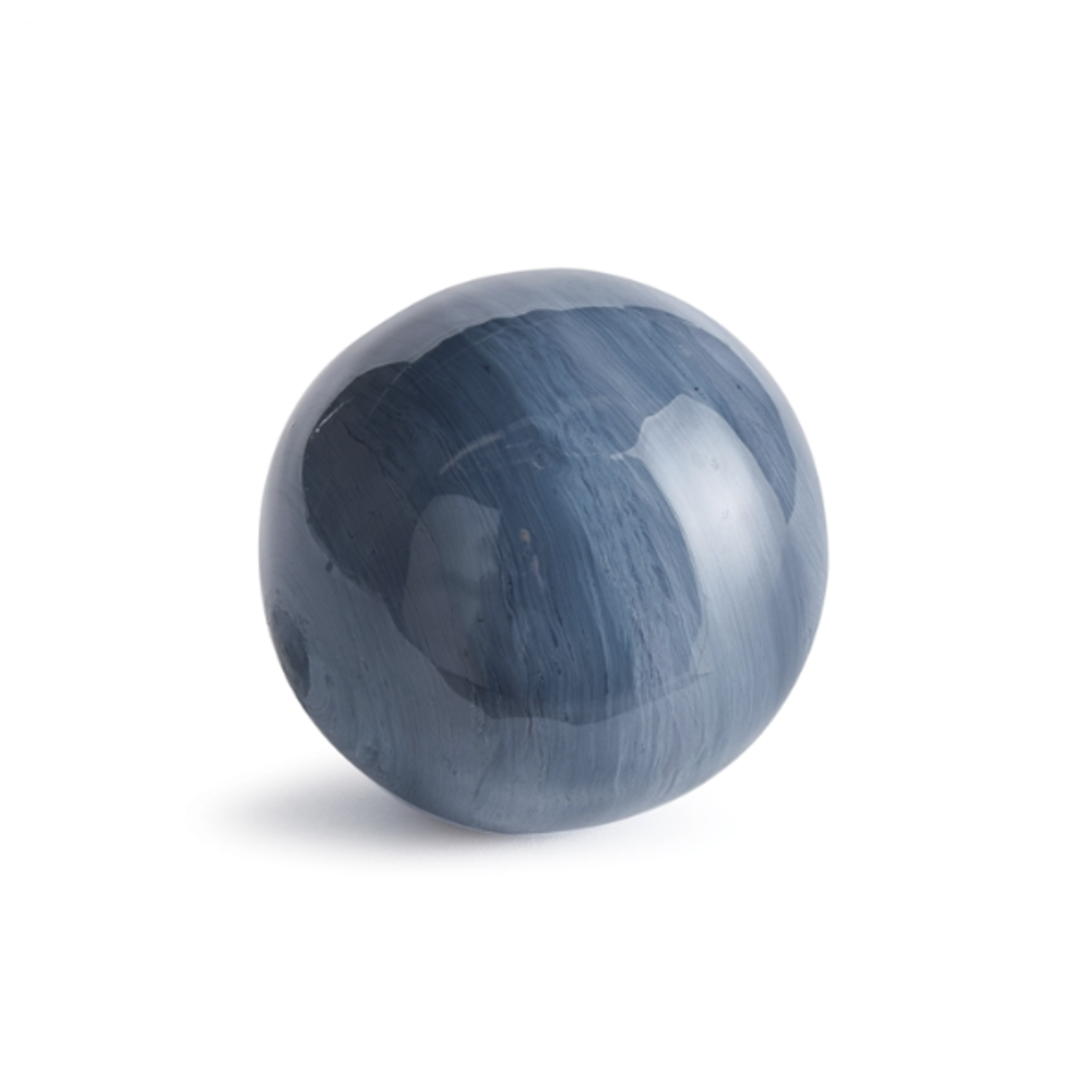 Outside The Box 4" Andrew Blue & Gray Handcrafted Orb