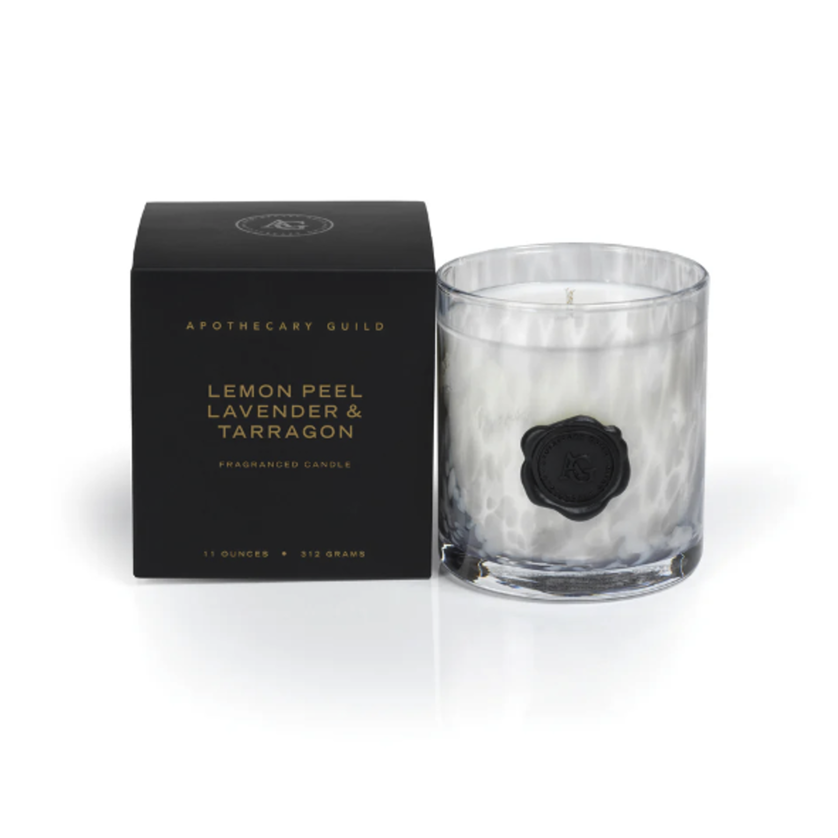 Outside The Box 4" Apothecary Lemon Peel, Lavender & Tarragon Scented Candle With Gift Box