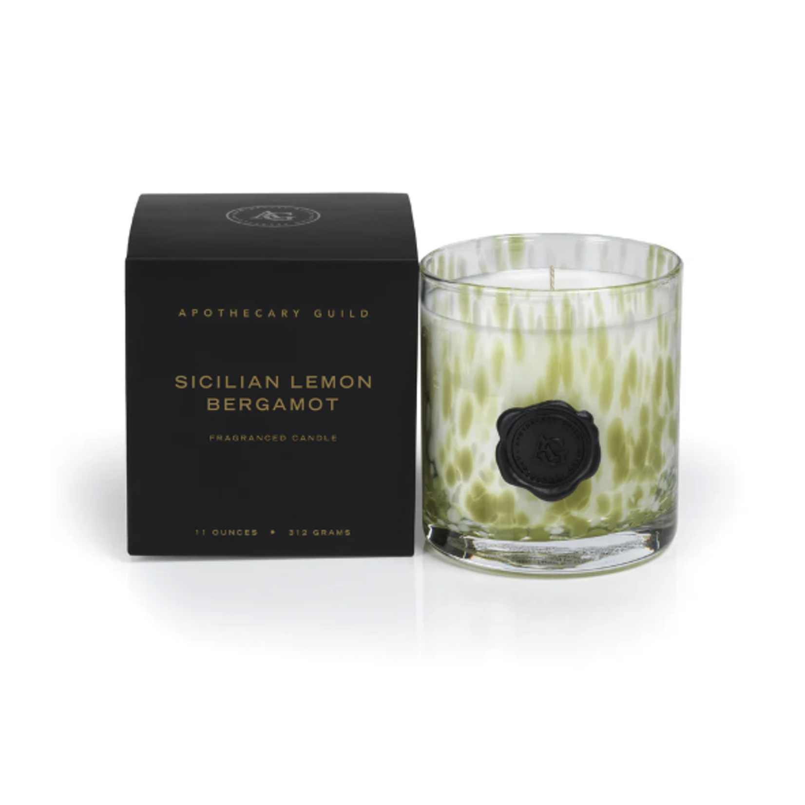 Outside The Box 4" Apothecary Sicilian Lemon Bergamot Scented Candle With Gift Box