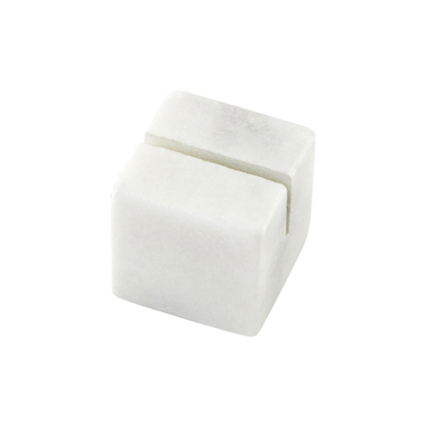 Outside The Box Set of 4 White Marble Placecard Holders