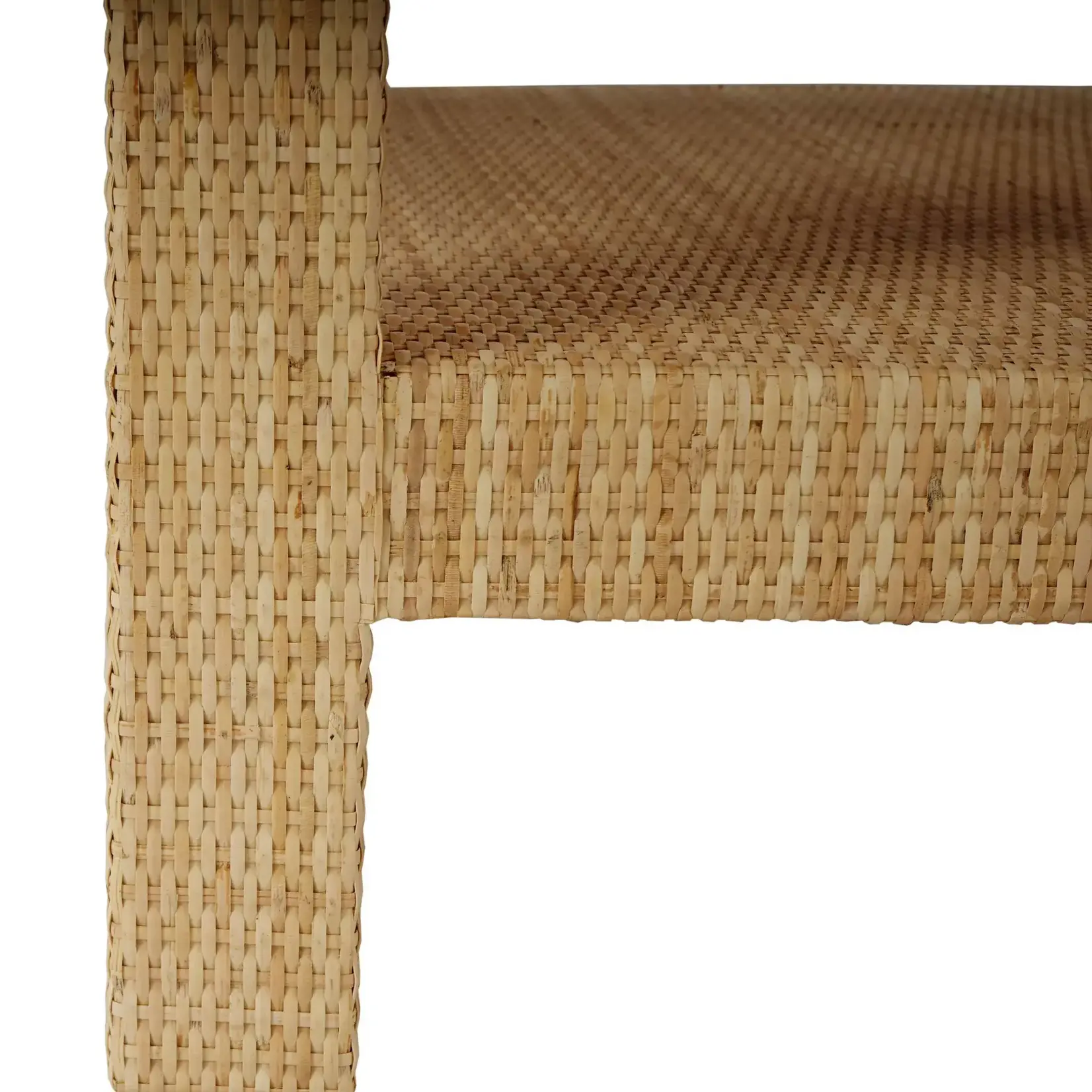 Outside The Box 20x20x24 Set Of 2 Kagu Mahogany 1 Drawer Nightstand Rattan Wrapped In Natural - RNAT