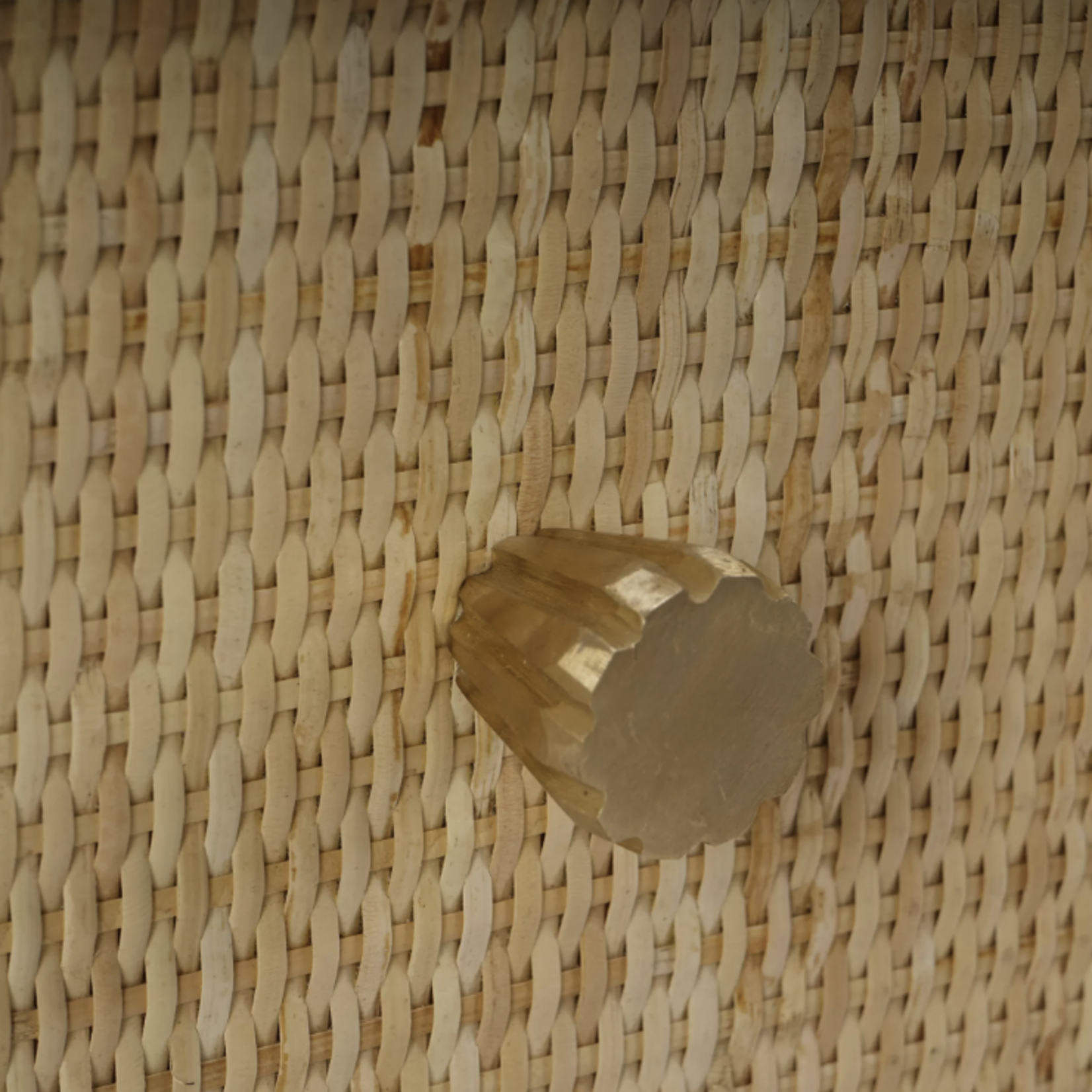 Outside The Box 20x20x24 Set Of 2 Kagu Mahogany 1 Drawer Nightstand Rattan Wrapped In Natural - RNAT