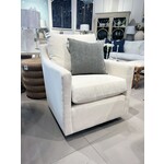 Outside The Box Miles Nomad Snow Performance Fabric Trillium XL Swivel Glider Accent Chair - Upholstered