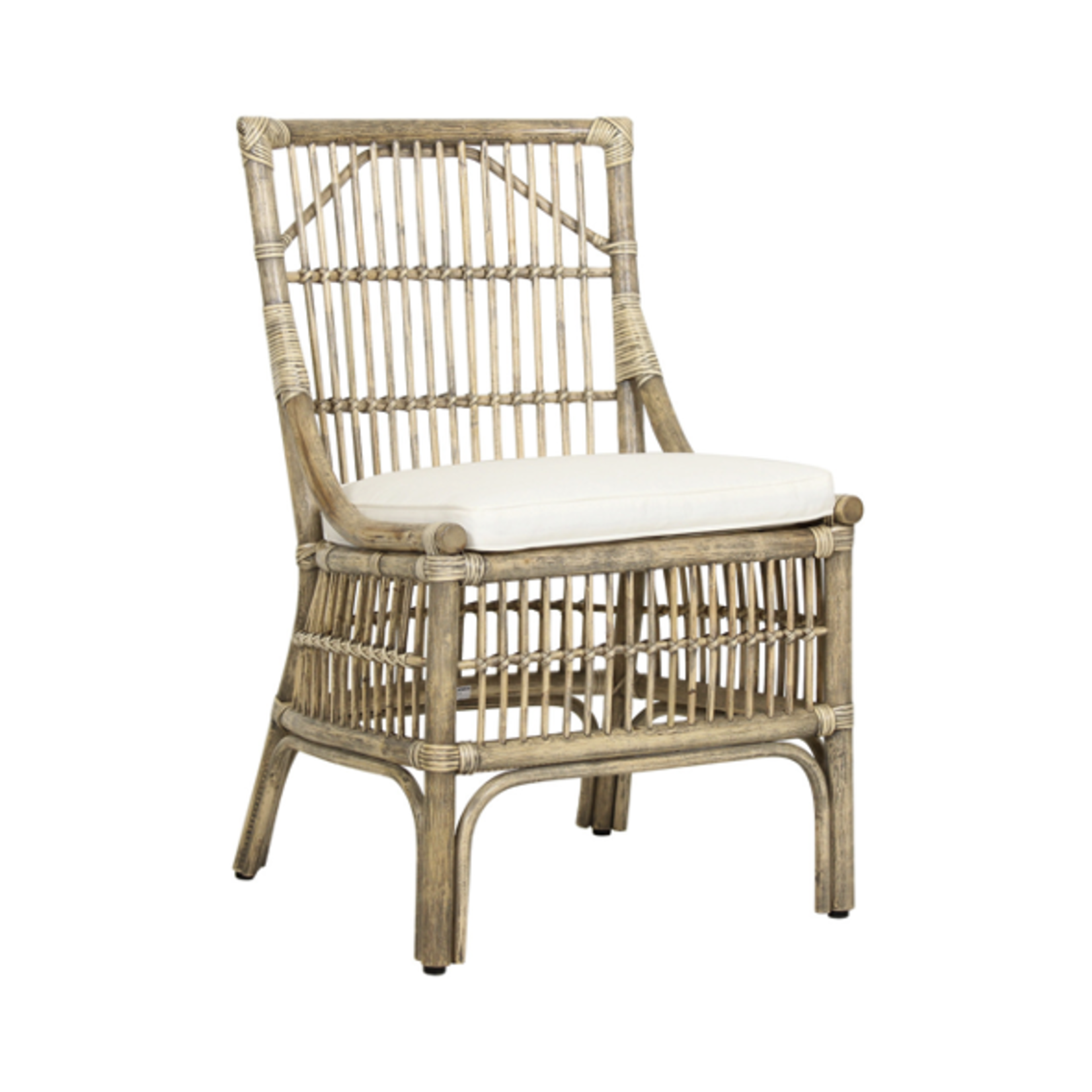 Outside The Box Winston II Rattan Side Dining Chair In Natural