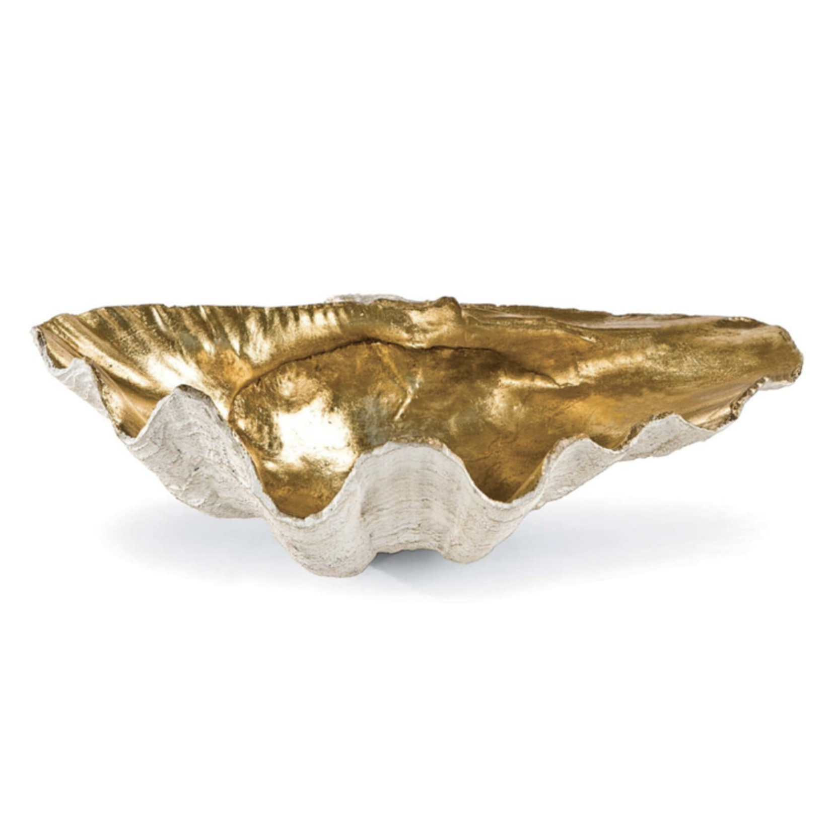 Outside The Box 14"  Regina Andrew Golden Clam Bowl