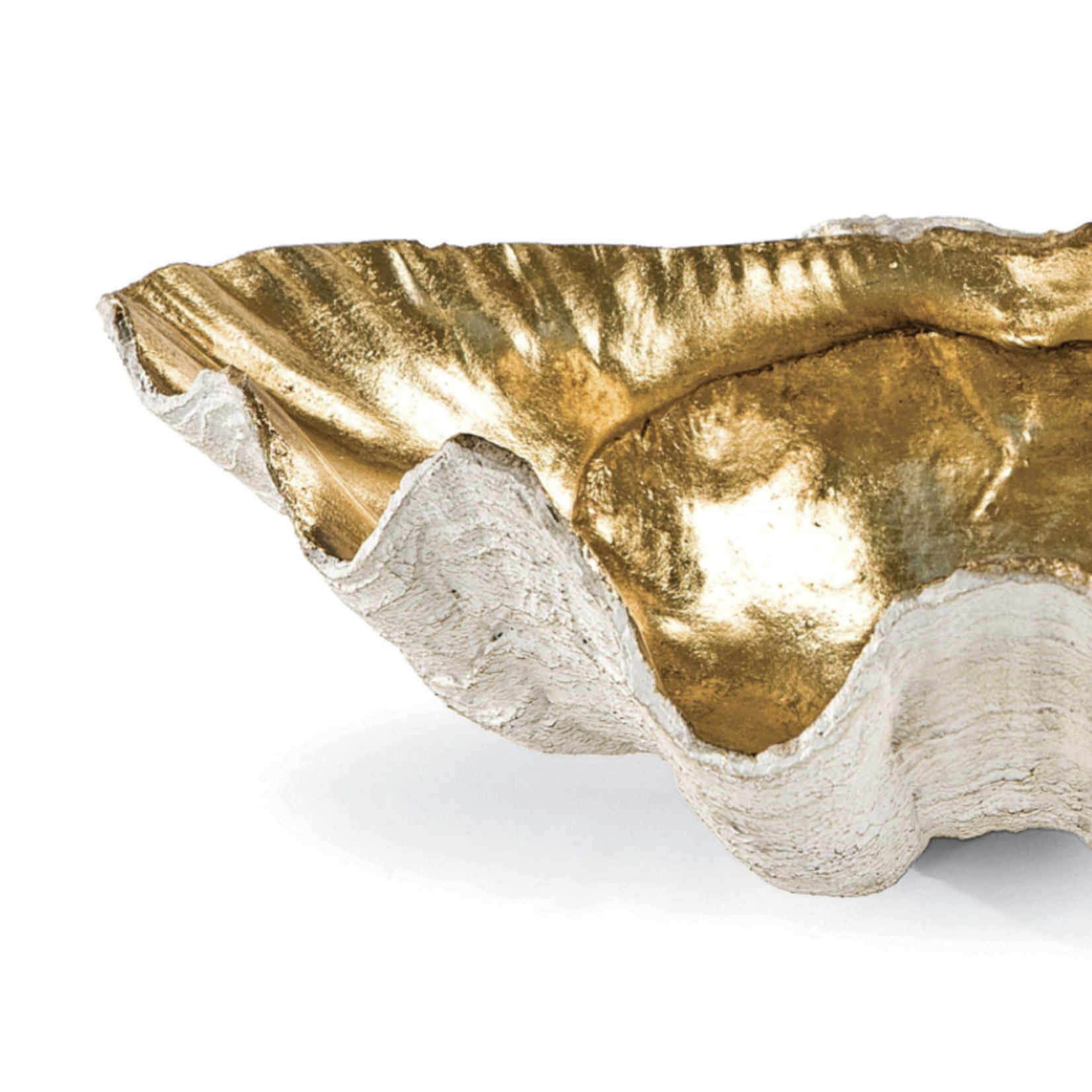 Outside The Box 14"  Regina Andrew Golden Clam Bowl