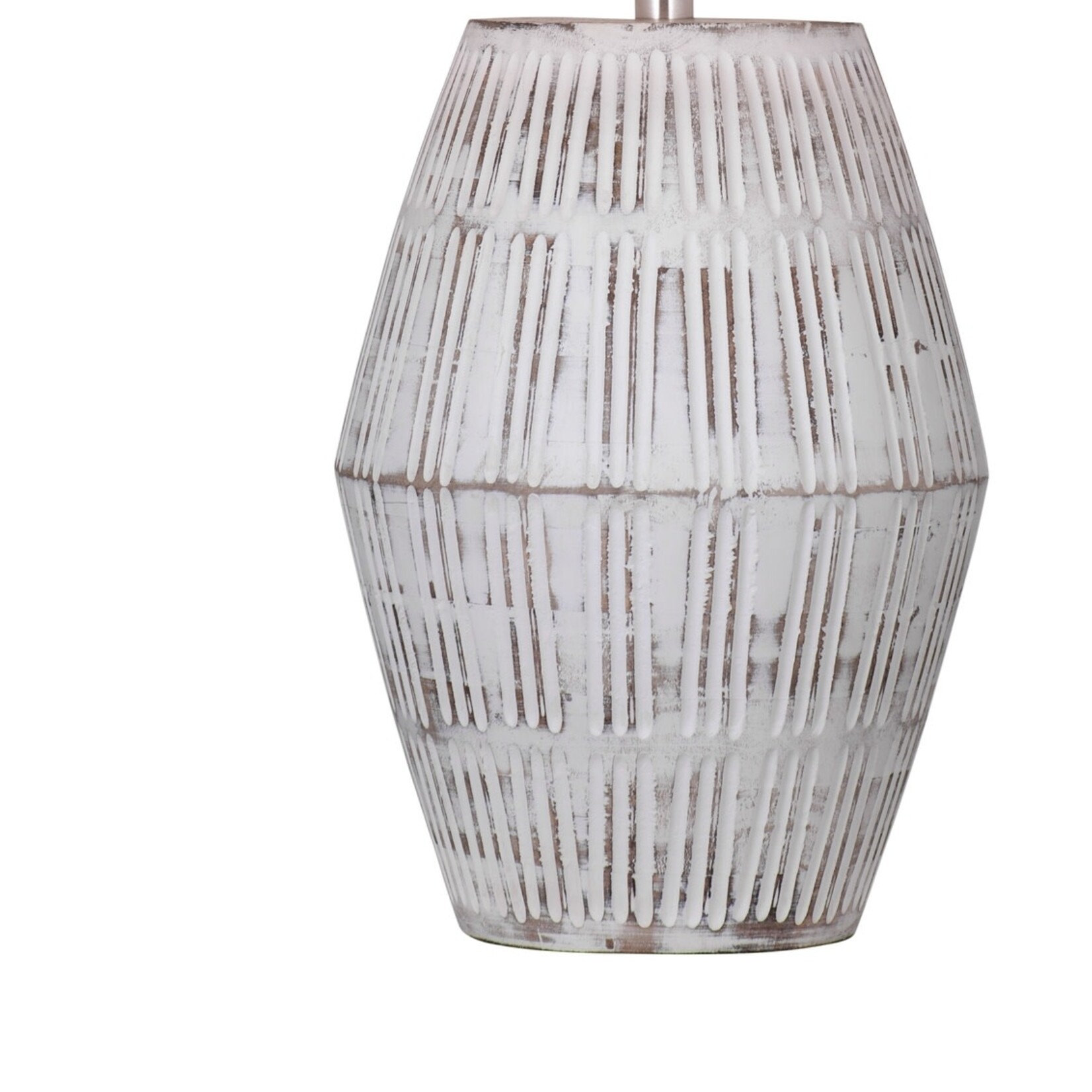 Outside The Box 24" Gwenth White Washed Mango Wood Table Lamp