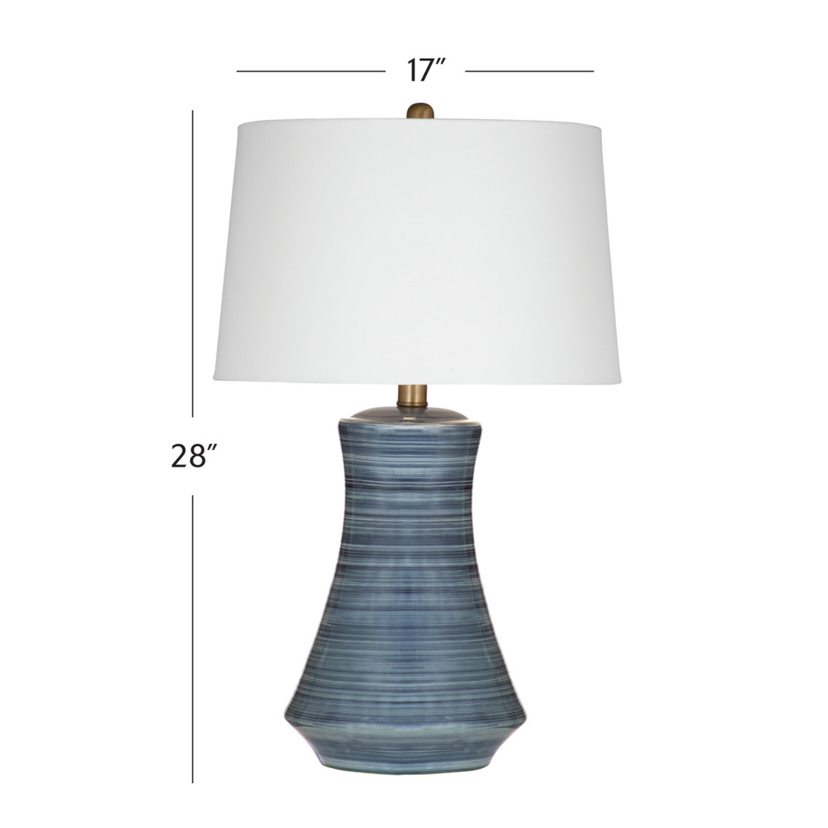 Outside The Box 28" Clermont Blue / Gray Ceramic Table Lamp