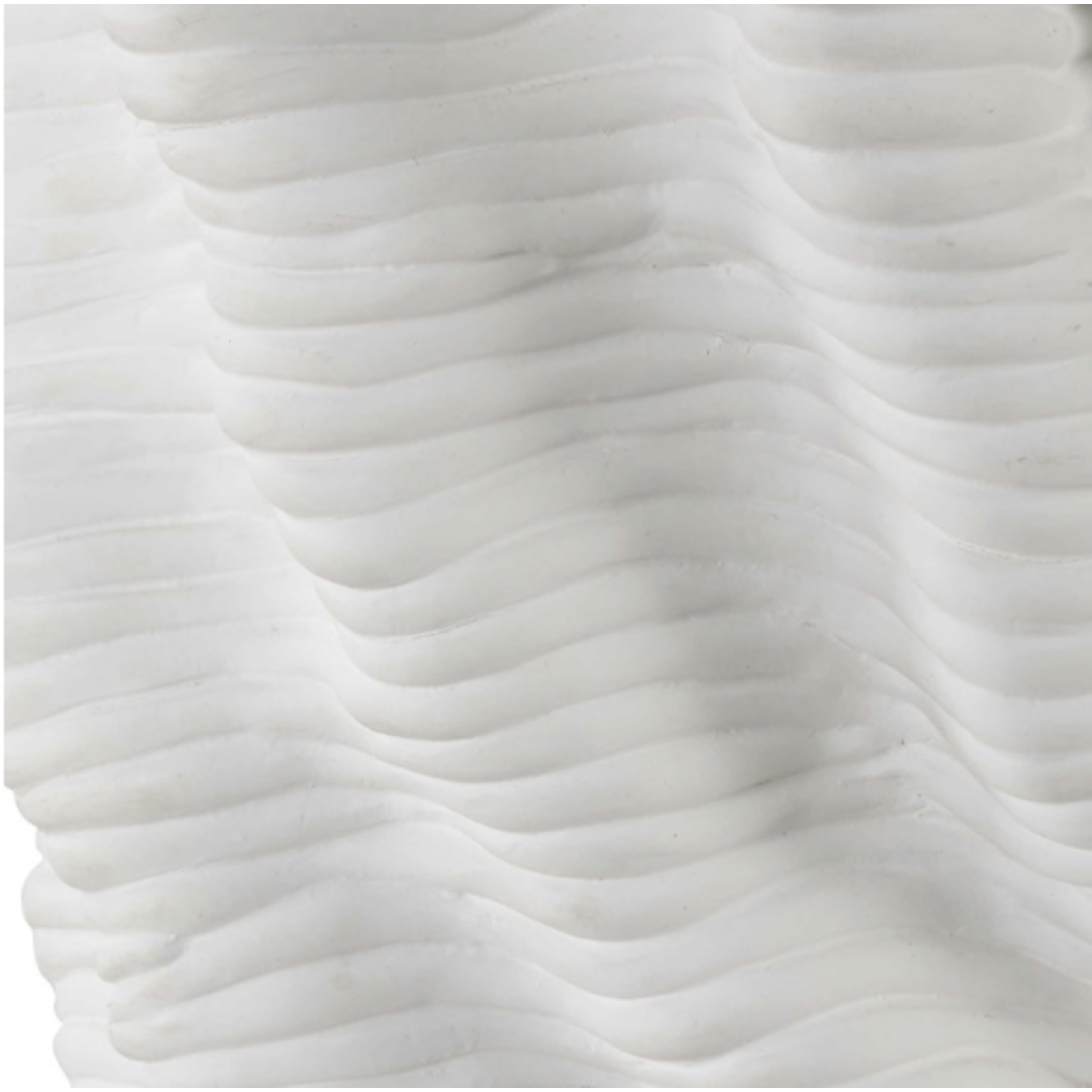 Outside The Box 28" Uttermost Stratified White Organic Flowing Shape Ceramic Table Lamp