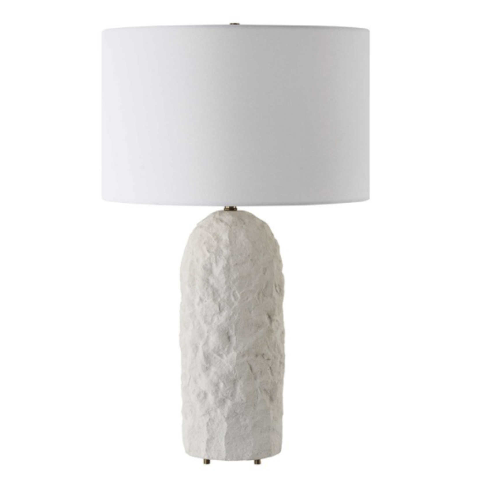 Outside The Box 28" Uttermost Vieste White Sandstone Table Lamp