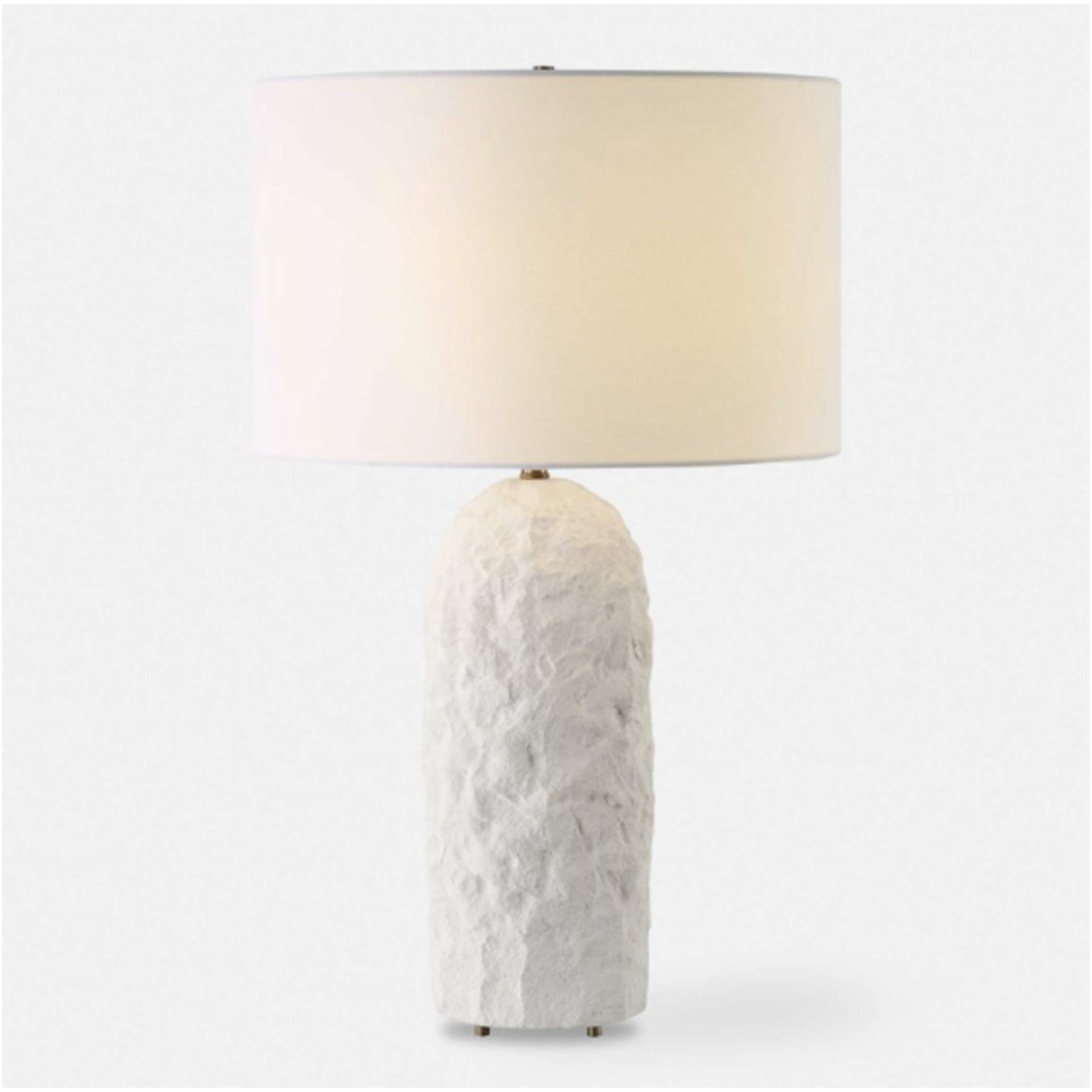 Outside The Box 28" Uttermost Vieste White Sandstone Table Lamp