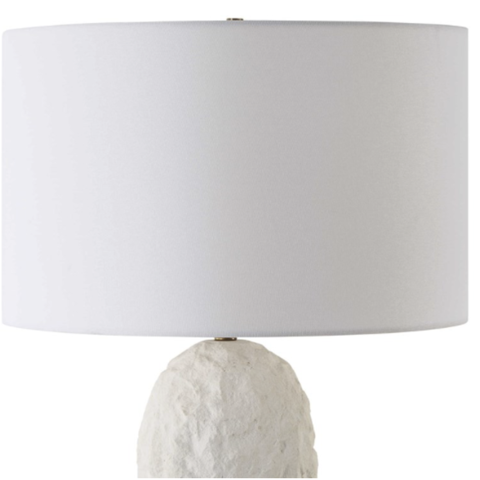 Outside The Box 28" Uttermost Vieste White Sandstone Table Lamp