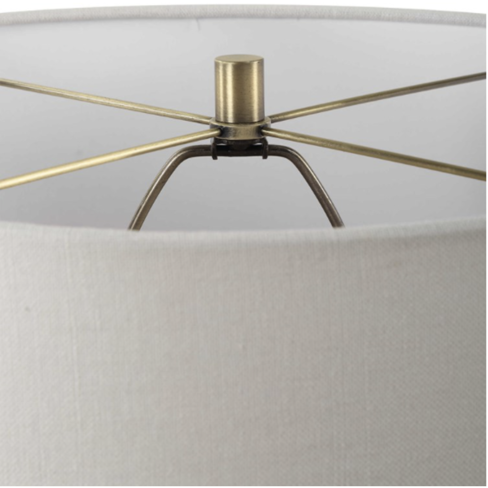 Outside The Box 26" Uttermost Strata Greenish Tan Glaze With Dark Undertones Ceramic Table Lamp