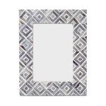 Outside The Box 5x7 Palazzo Gray & White Diamond Photo Frame