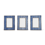 Outside The Box 4x6 Shibori Blue Bone Inlay Photo Frame [ 3 Designs - SOLD SEPARATELY ]