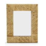 Outside The Box 5x7 Cross Hatch Dream Weaver Natural Rattan Photo Frame