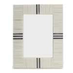 Outside The Box 4x6 Gray & White Bone Inlay Photo Frame