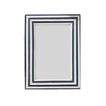 Outside The Box 4x6 Nautical Blue & White Bone Inlay Photo Frame