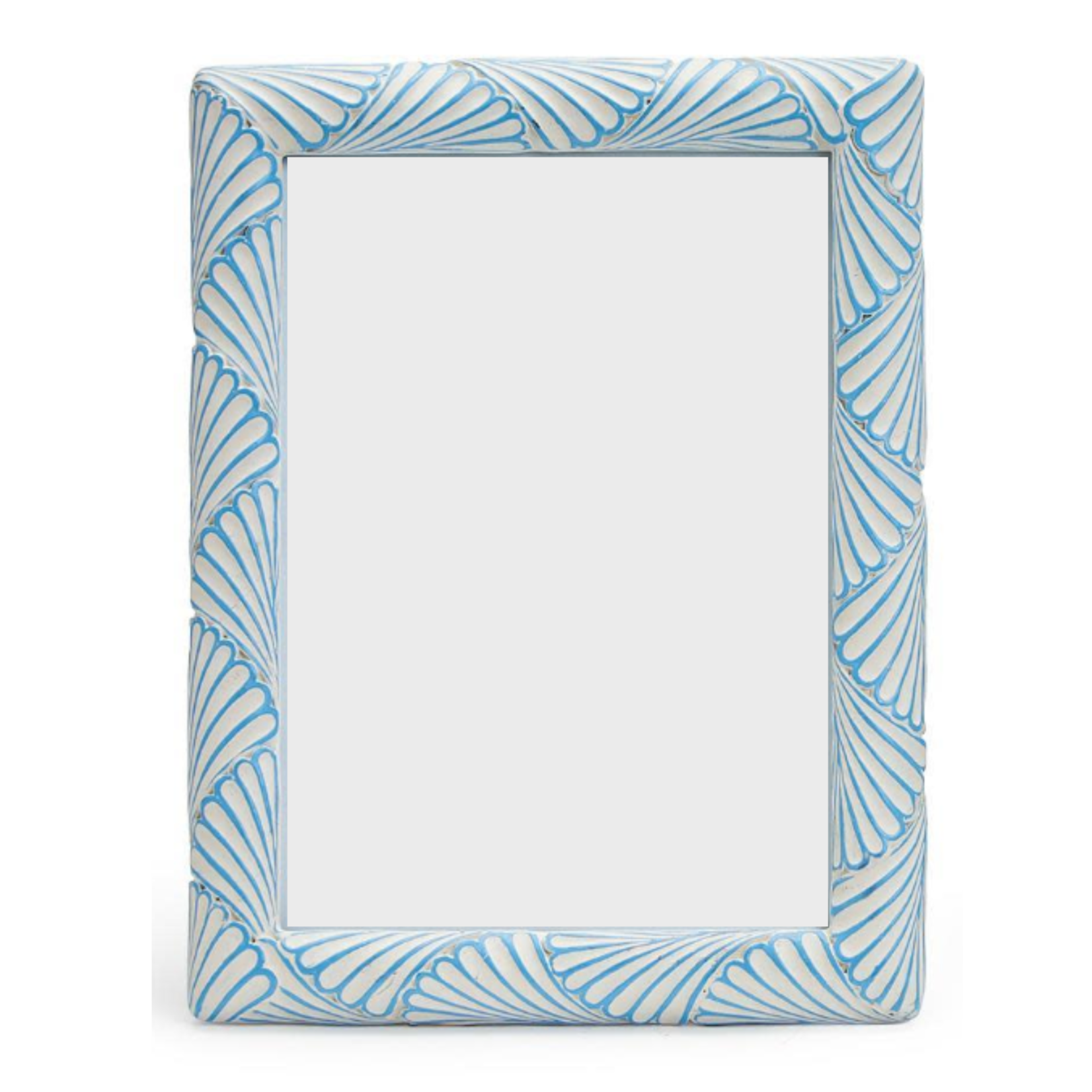 Outside The Box 5x7 Fanshell White & Blue Resin Photo Frame