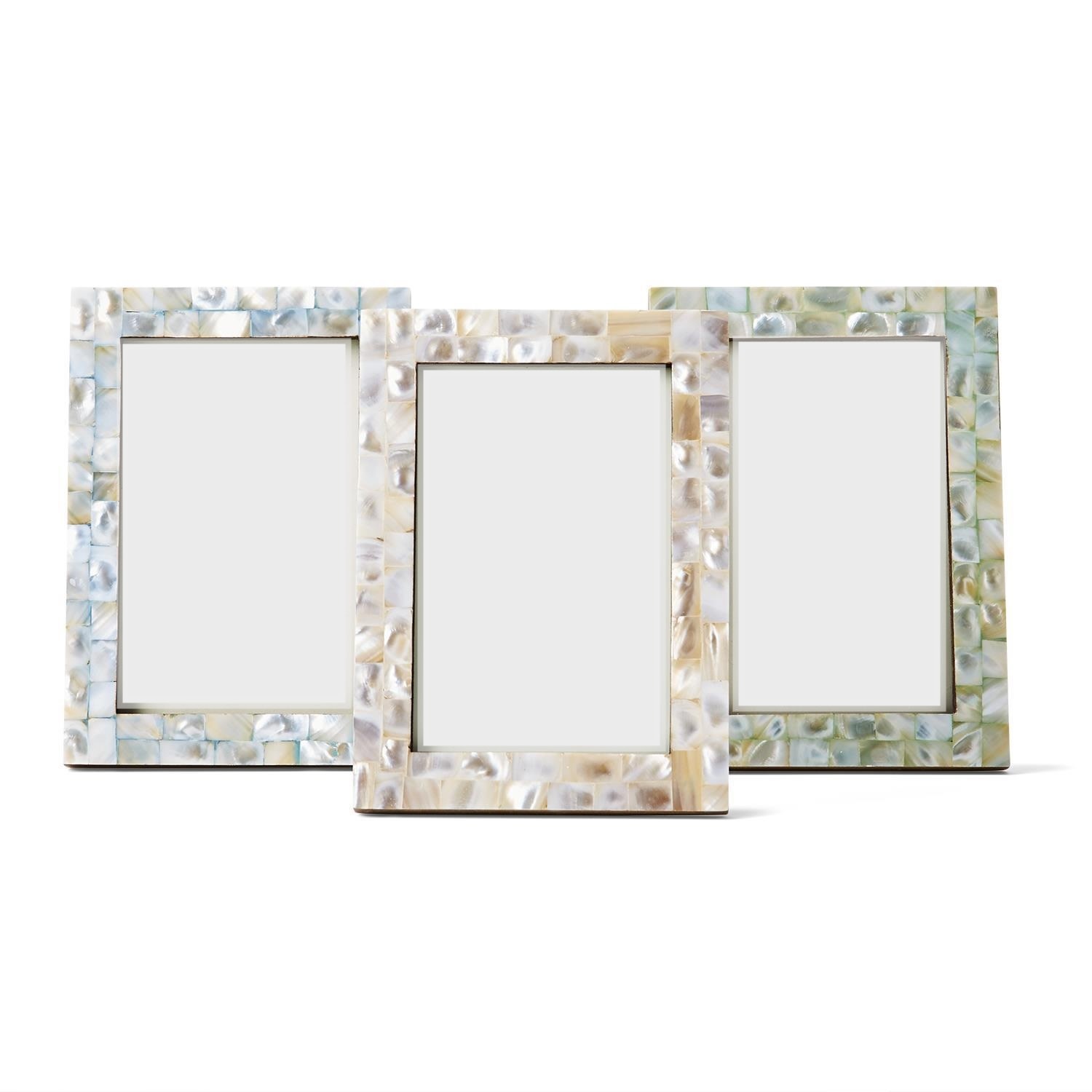 4x6 Pearly Hues Tile Mother Of Pearl Photo Frame - Assorted  display picture 1